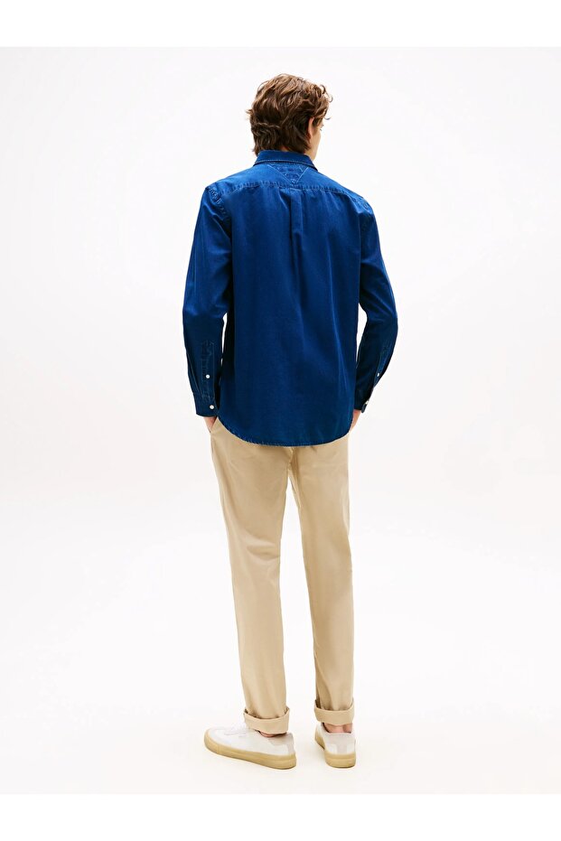 CHAMBRAY RF SHIRT Erkek Mavi Gömlek - MW0MW38134 - 3