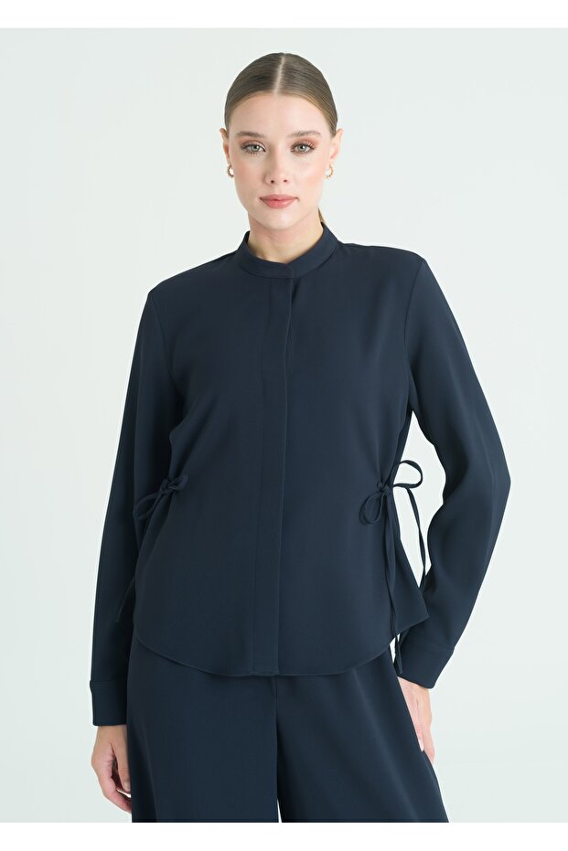 Bel Ayarlamalı Bluz - 1