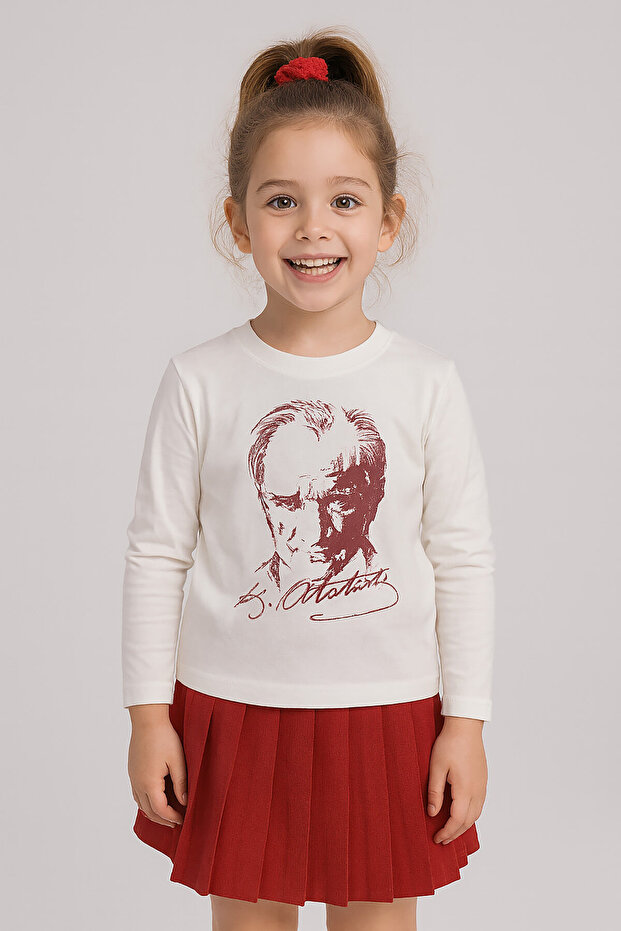 Çocuk Beyaz Tişört - 1