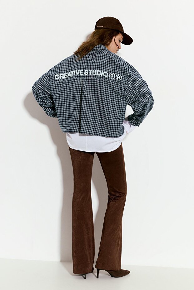 Kareli çift gömlek - 5