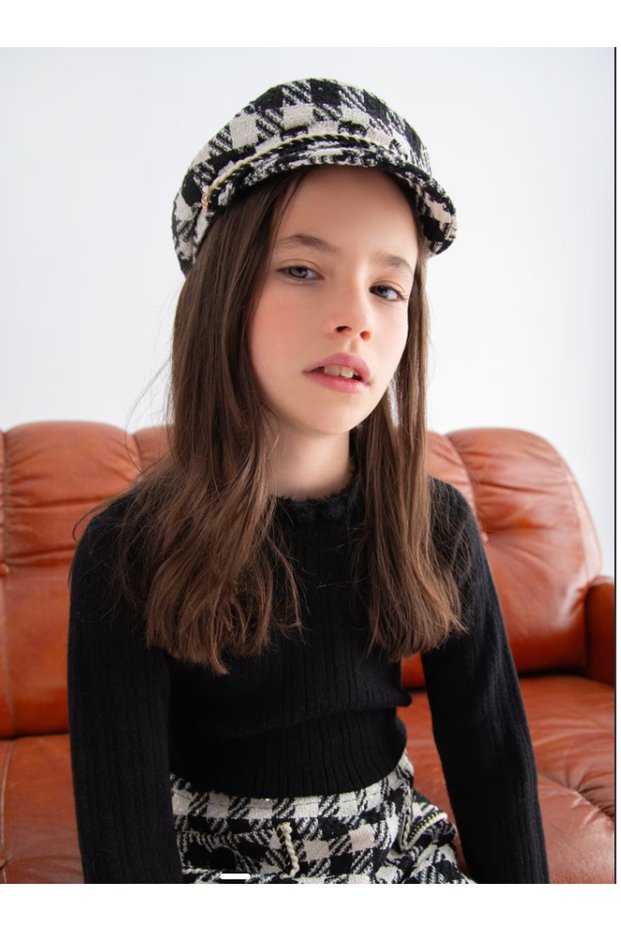 Abel Lula Girls' Half-High Neck Knit Sweater