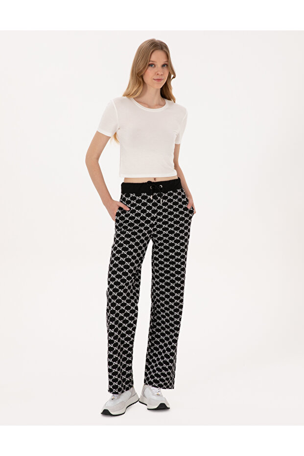 Black Loose Fit Sweatpants 50309254-Vr046
