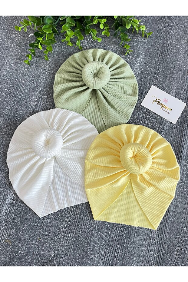 Baby Girl Ribbed Knit Donut Bone