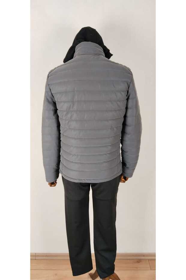 سترة منفوخة ذات ملمس مميز - 4