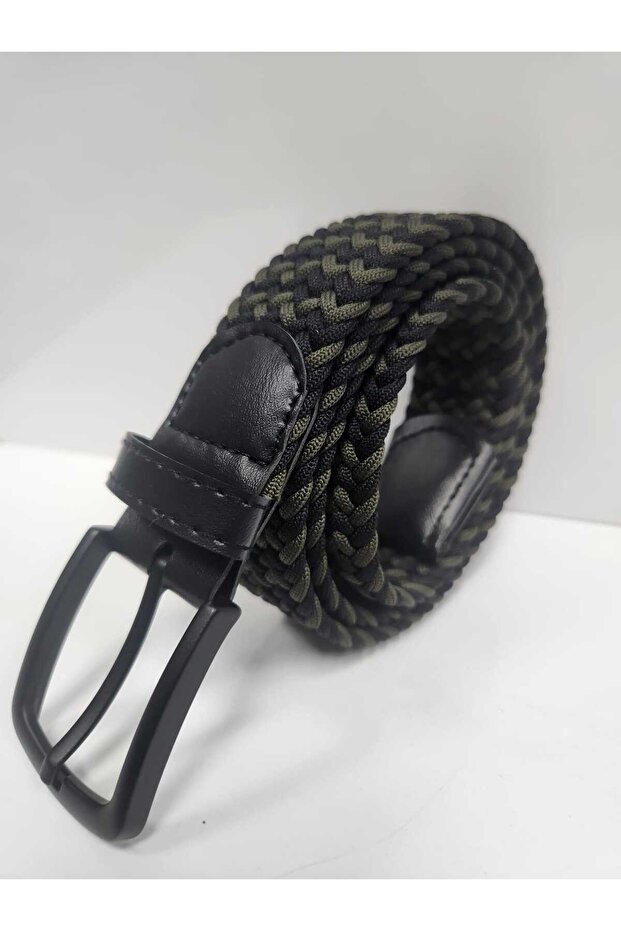 3'lü Erkek Örgü Elastik Kemer Seti - 4