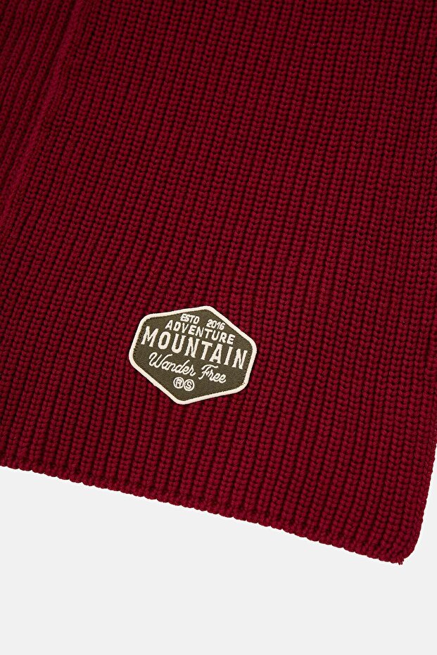 Mountain Wanderer Triko Atkı - Bordo - 2