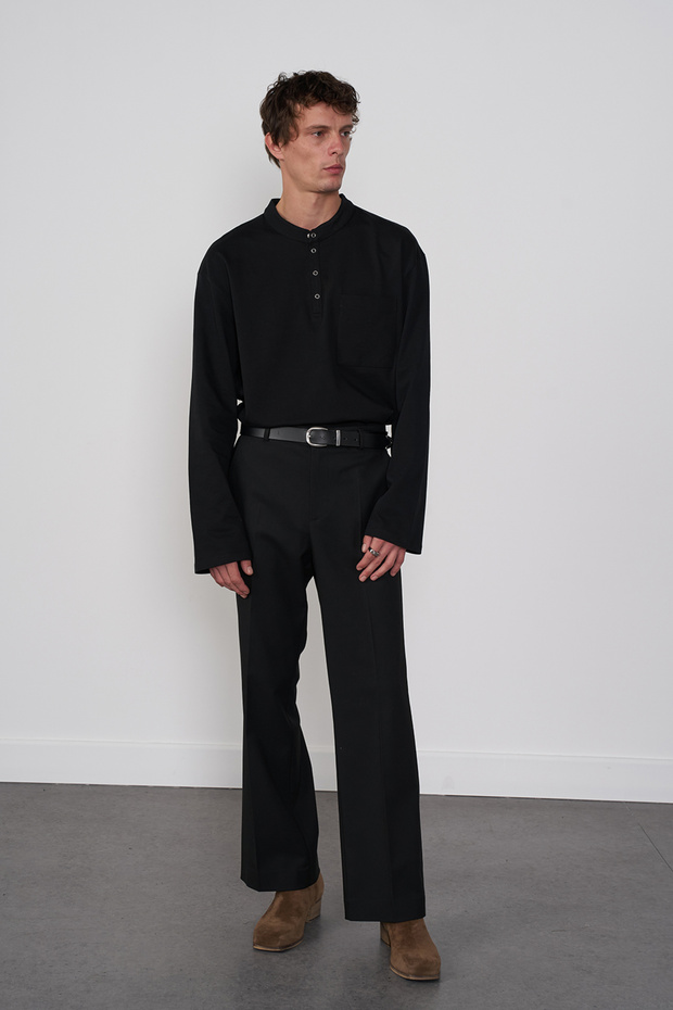 Oversize Çıtçıtlı Basic Tshirt - 1