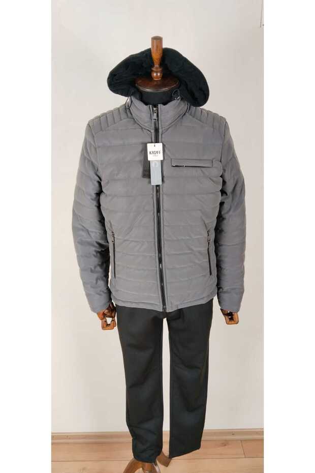 سترة منفوخة ذات ملمس مميز - 2