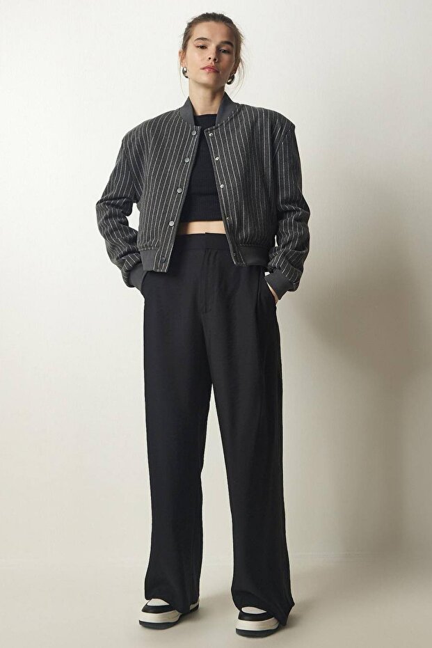 Bellissimo Kaşe Crop Ceket - 2