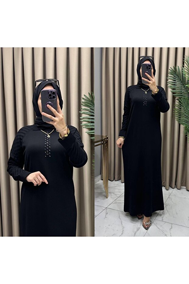 UZUN MERSERİZE ELBİSE - 1