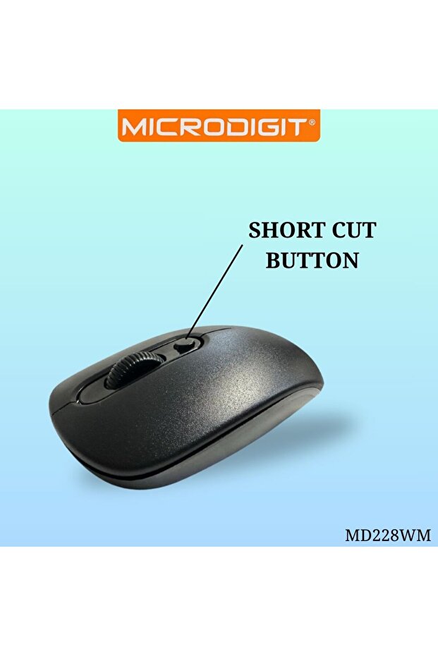 2.4GHz Wireless 4D Optical Mouse with Shortcut Button (MD231WM) - 3