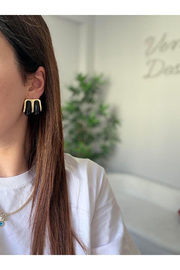 Çelik Lesi Küpe - 2