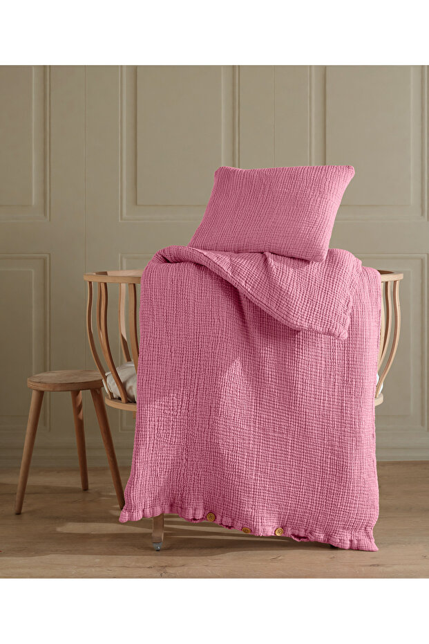 100% Cotton 8-Layer Muslin Baby Duvet Cover Set