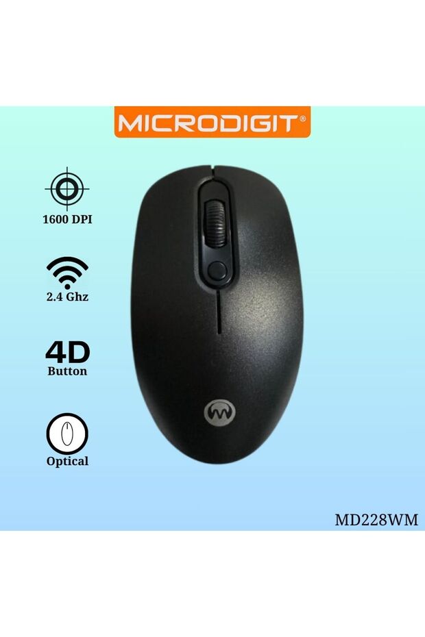 2.4GHz Wireless 4D Optical Mouse with Shortcut Button (MD231WM) - 4