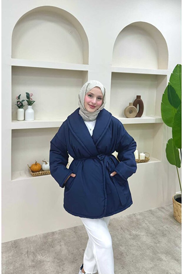 Shawl Collar Belted Coat