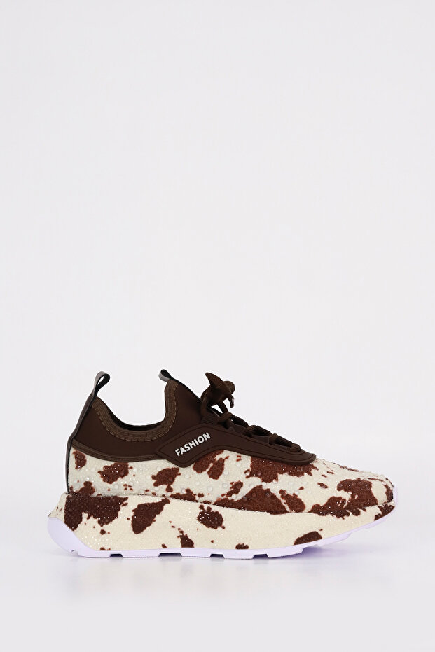 Prns 116-1 Patterned Stone Detailed Sports Shoes