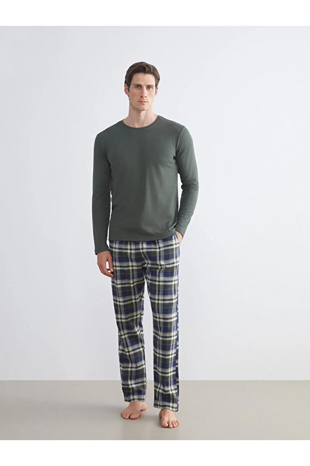 Standart Kalıp Erkek Pijama Takımı - 1