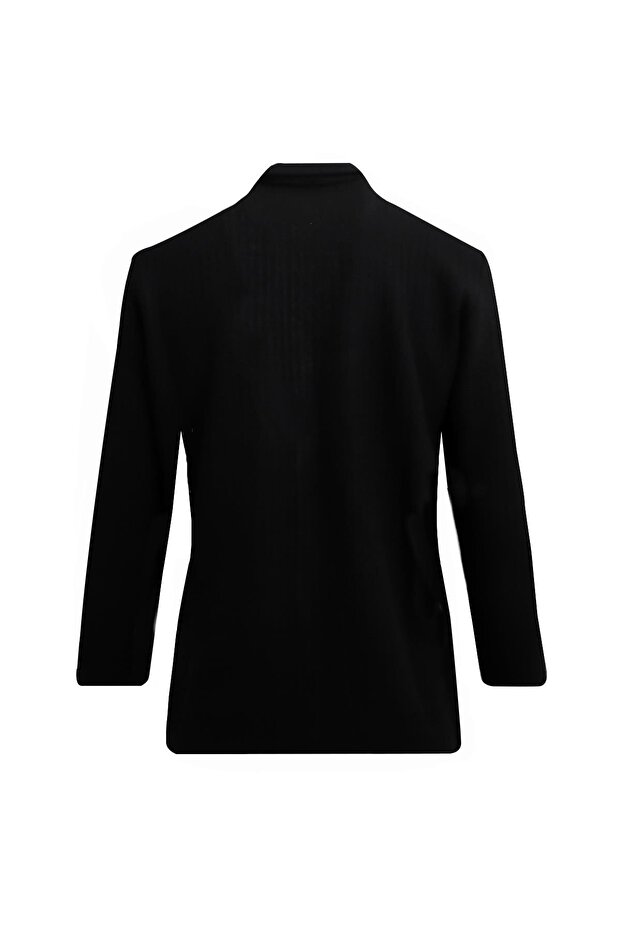 SİYAH Triko Ceket - 2