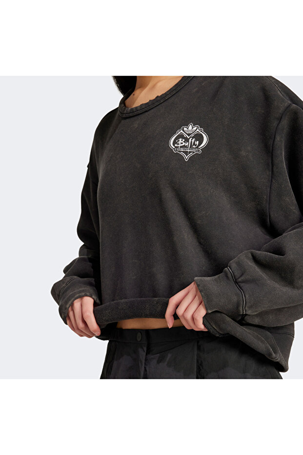 Buffy Cre Kadın Siyah Sweatshirt - 5