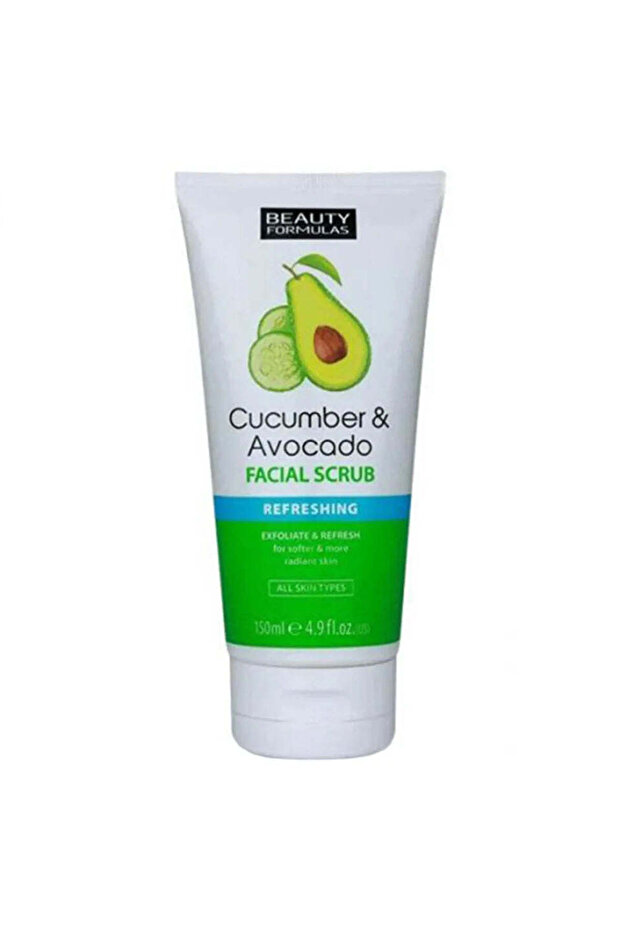 Beauty Formula Cucumber & Avocado Facial Scrub - 150Ml