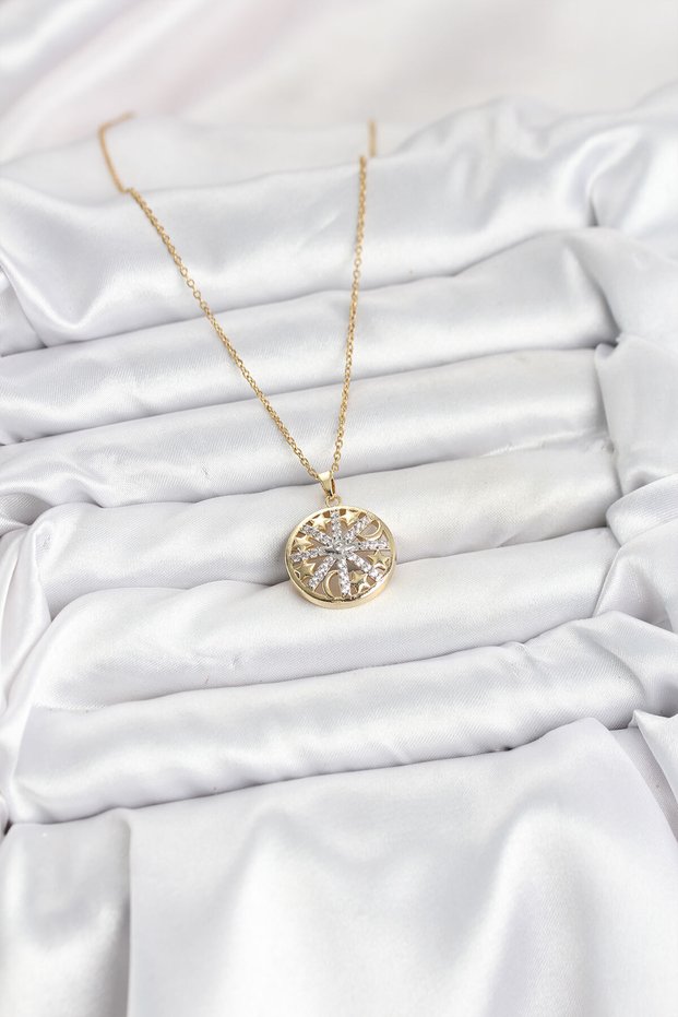 Gold Color Women's Necklace (316L Steel)