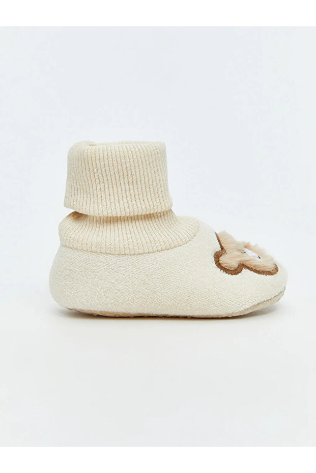 Hayvan Figürlü Çoraplı Erkek Bebek Panduf - 5