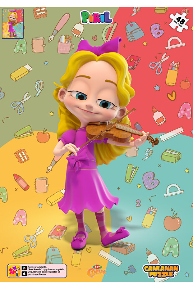 Pırıl Canlanan Puzzle - Nazlı Keman Çalıyor - 4