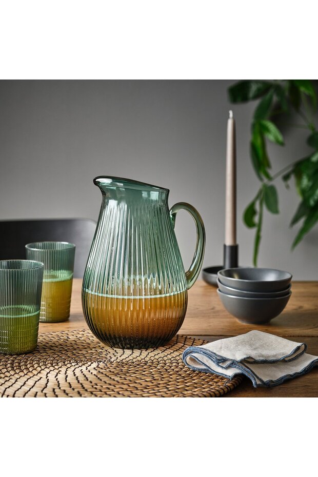 Jug, Patterned/Dark Grey-Green, 2 l - 5