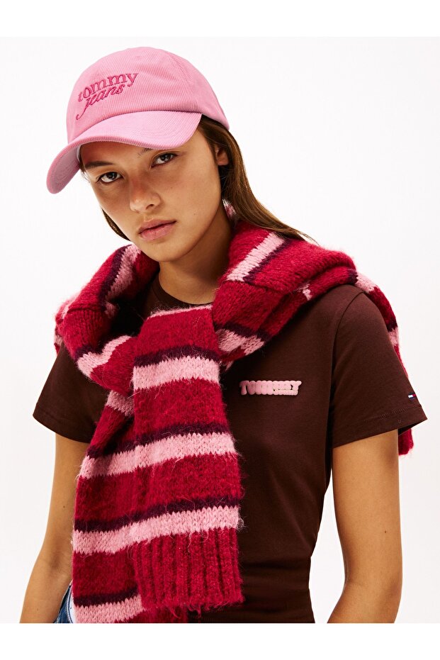 TJW SCRIPT CAP Kadın Pembe Şapka - AW0AW17908 - 4