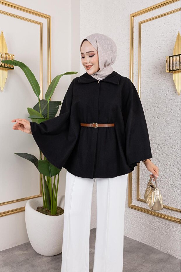 Hijab Poncho - Black