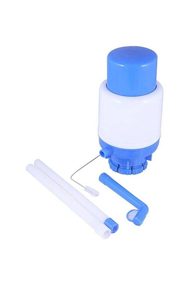 Badar Al Emarat 4-Piece Manual Drinking Water Pump Set White/Dark Blue 5x5x10inch