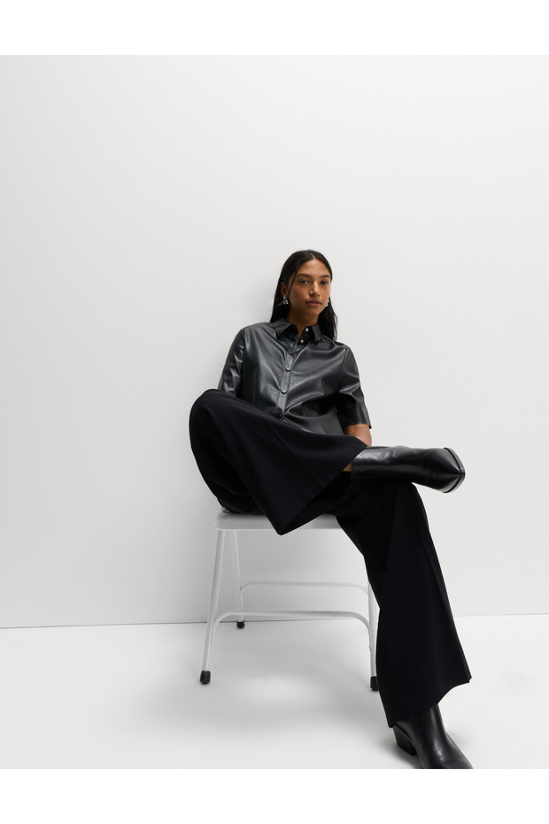 Suni Deri Gömlek - 3