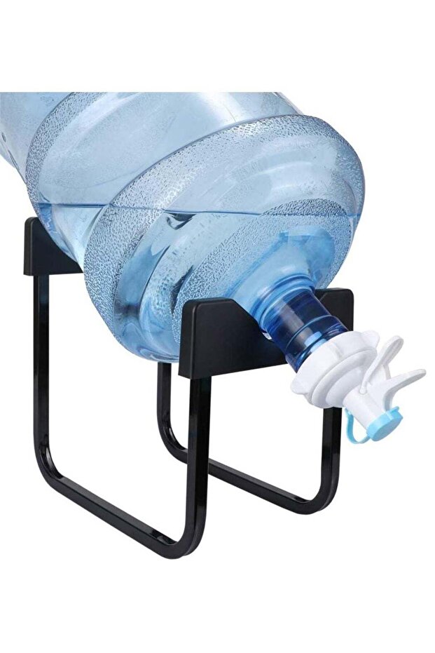 DubaiGallery Drink Dispenser Storage Stand Valve Rack Holder U-Shaped Black