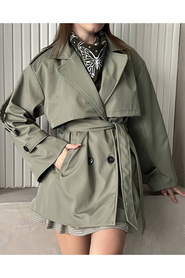 Rüzgar Kapaklı Kısa Trenç - 1