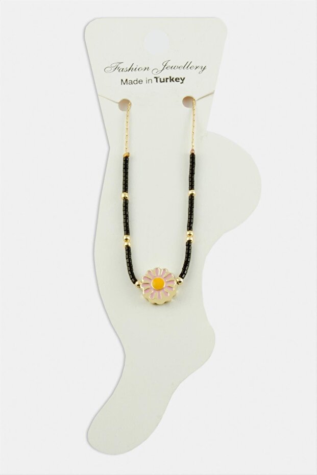 Mtxdpn Nazar Miyoki (153105) Beaded Anklet-Black