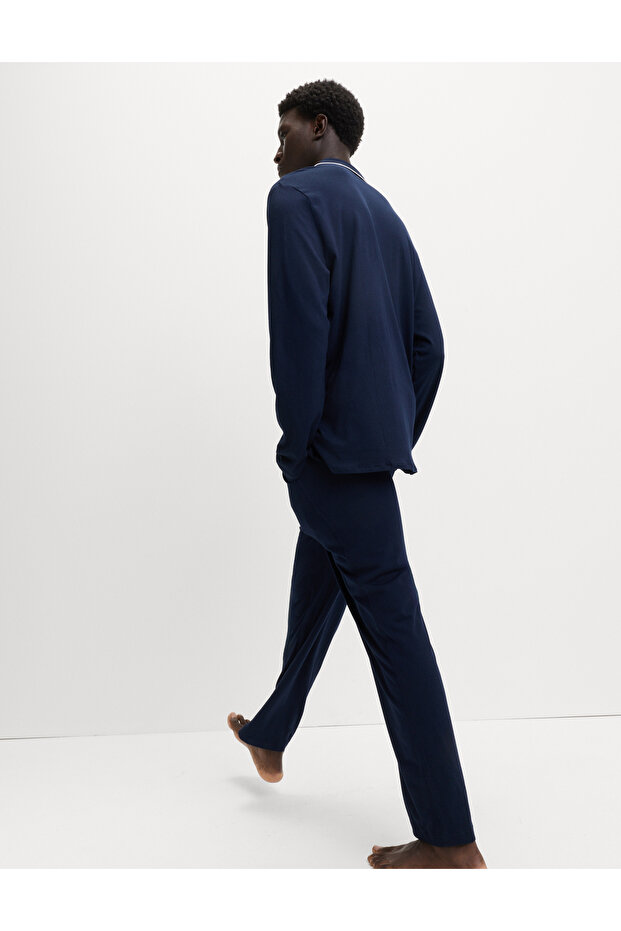 Pamuk-Modal Karışımlı Pijama Takımı - 5
