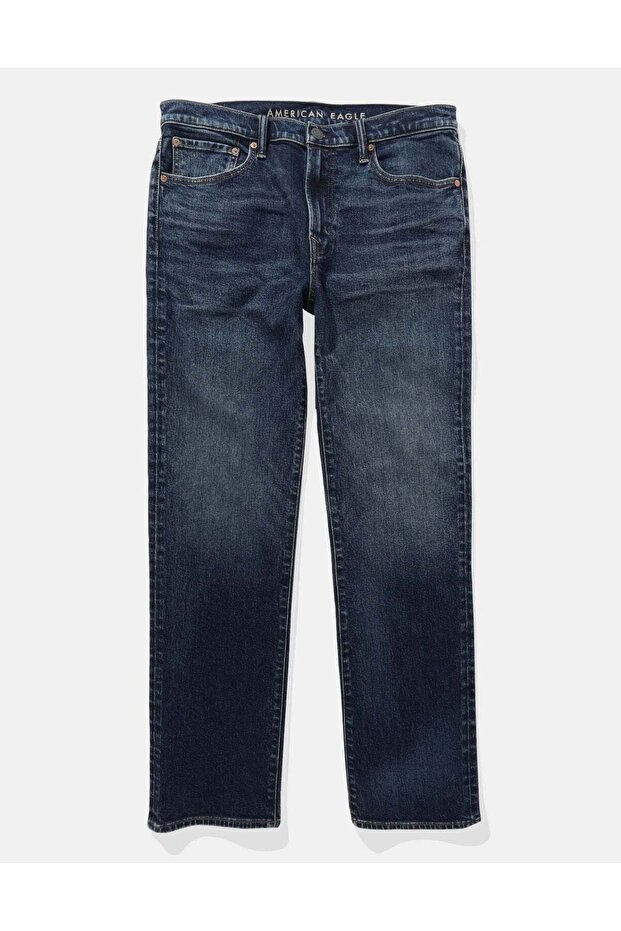 بنطال جينز مستقيم مريح من AE EasyFlex - 3