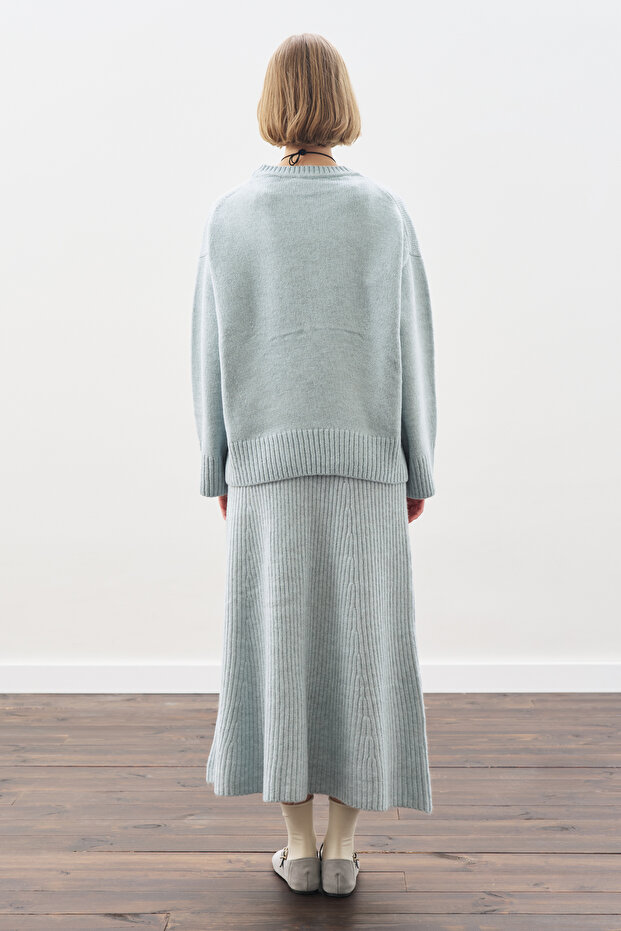 CHUNKY OVERSIZE KAZAK MAVİ - 8