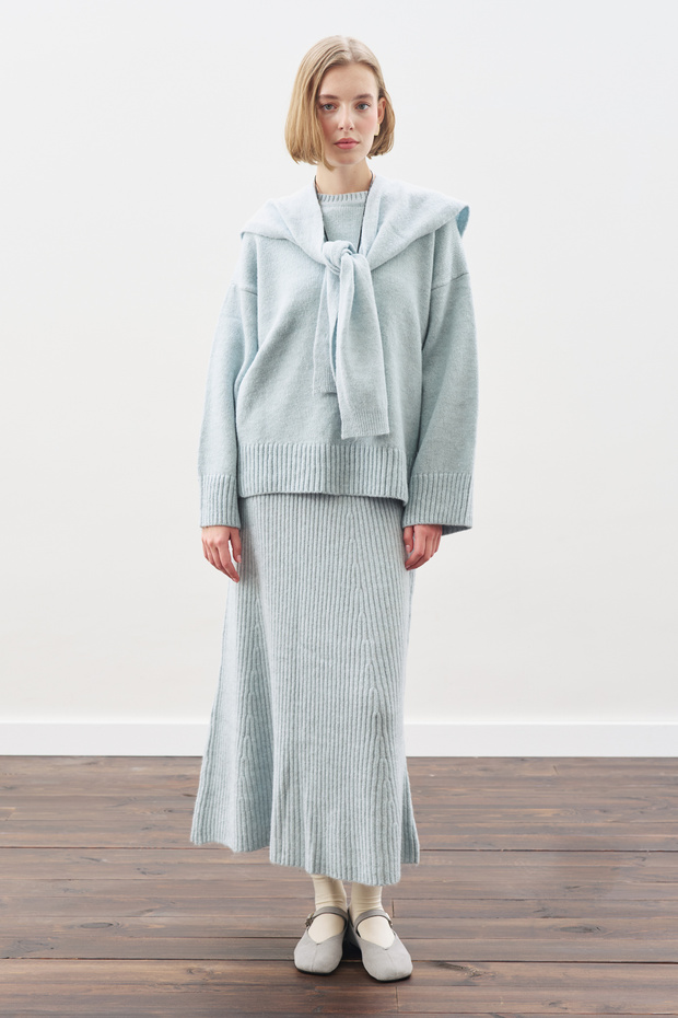 CHUNKY OVERSIZE KAZAK MAVİ - 1