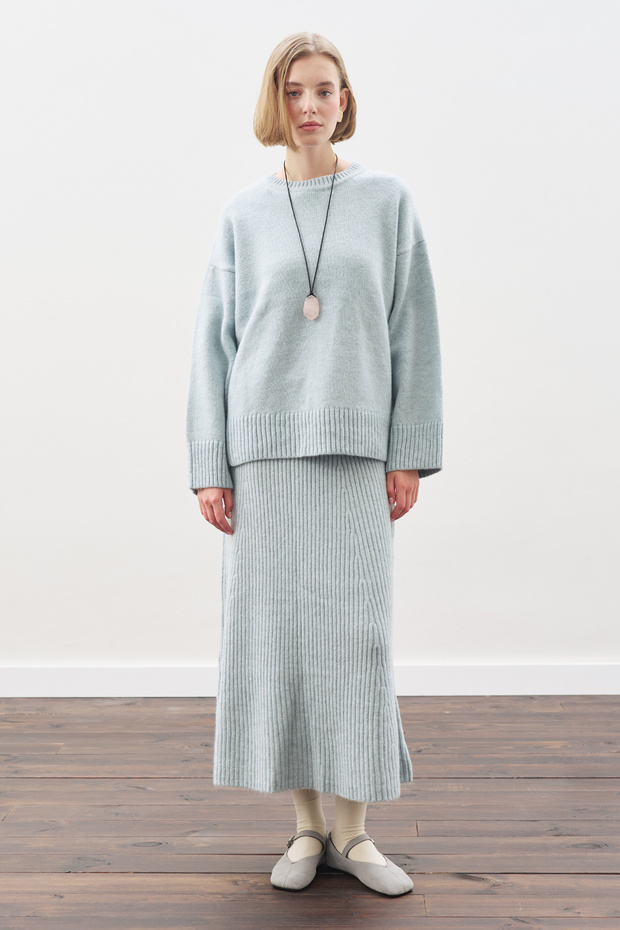 CHUNKY OVERSIZE KAZAK MAVİ - 5