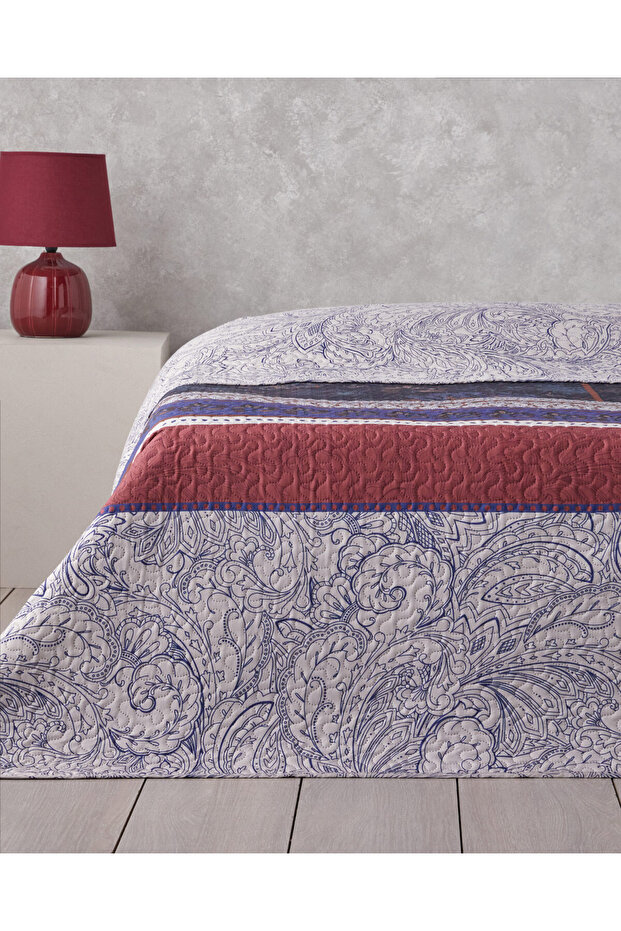 Flora Drape Tek Kişilik Çok Amaçlı Örtü 160x220 cm Yeşil - 3