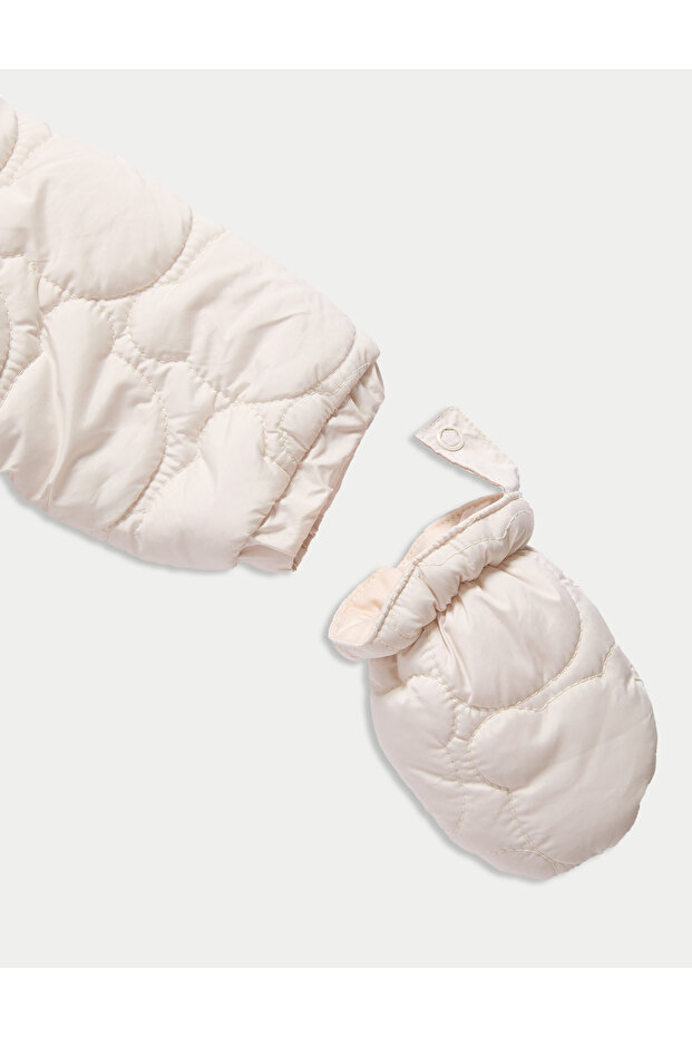 Kapitone Kapüşonlu Kar Tulumu (0-3 Yaş) - 4