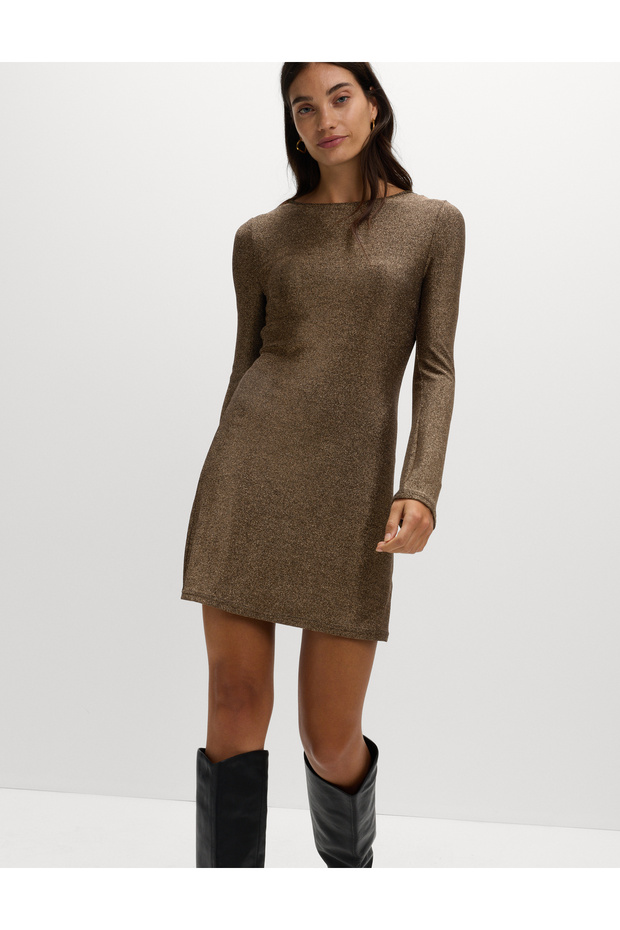 Parıltılı Mini Elbise - 1