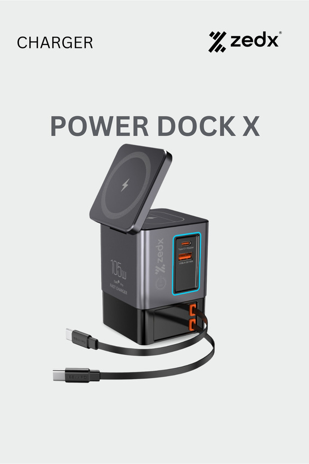 Power Dock X Fast Charger 6 in 1 Power Combo Tower
