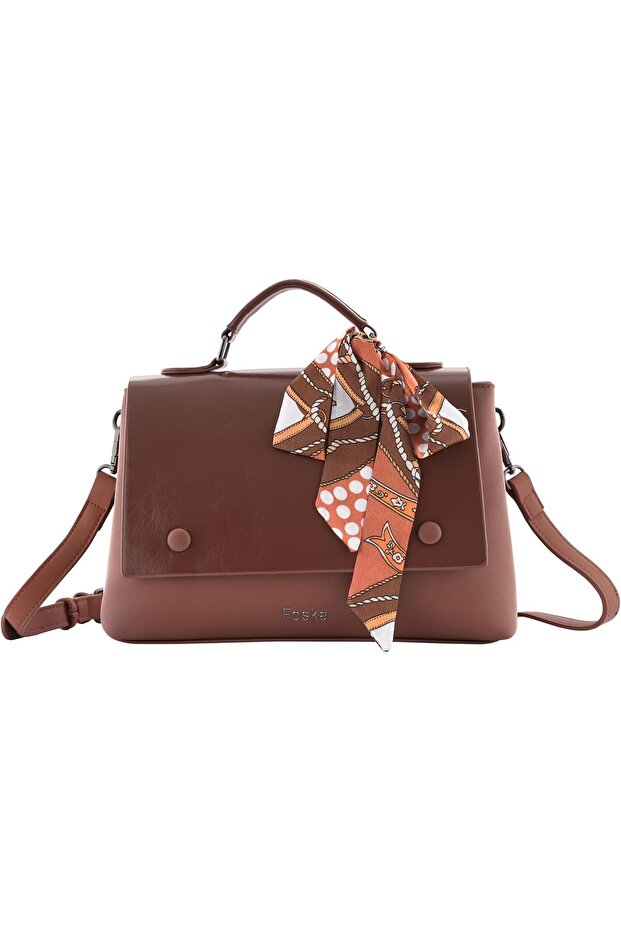 Shoulder Bag – High-Grade PU Leather for Women with Scarf