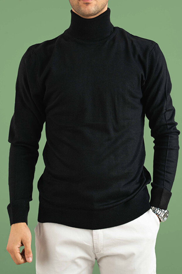 Men's Slim Fit Turtleneck Knitwear Sweater
