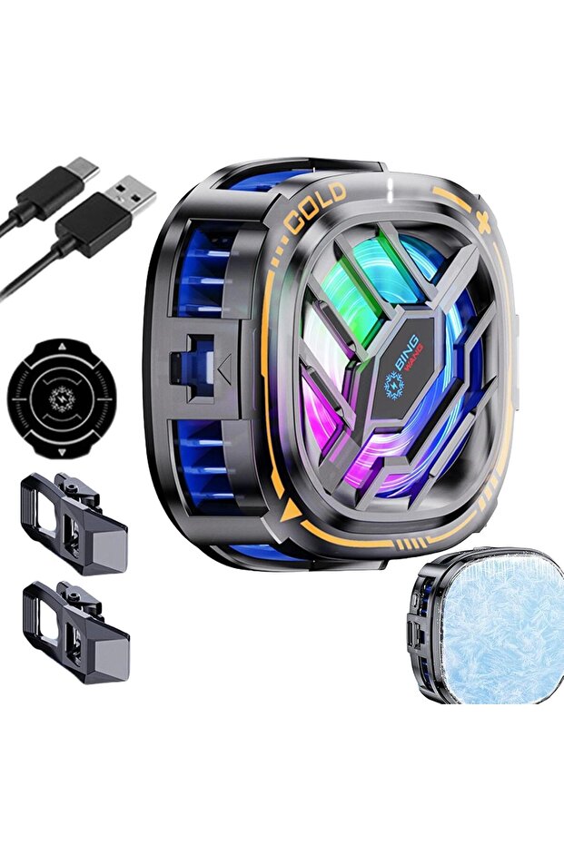 مبرد جويلينك المغناطيسي المحمول مع شاشة عرض درجة الحرارة للألعاب والبث المباشر - 1