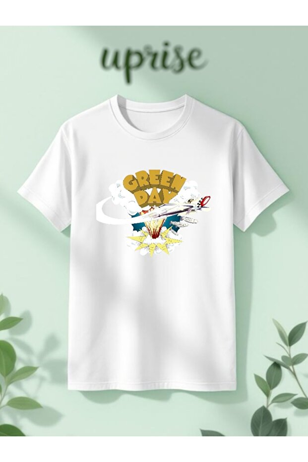 Green Day Printed Cotton Oversized Tshirt