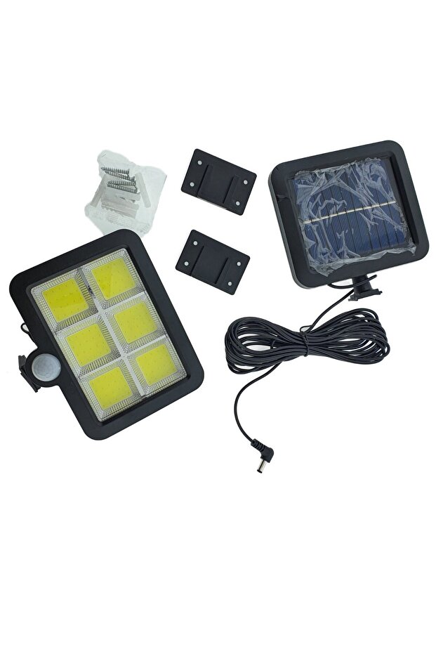 Solar LED Lamp 120 COB, Flippy, 6 Grids, Light and Motion Sensor, Cable Length 4.8m, White Light - 3