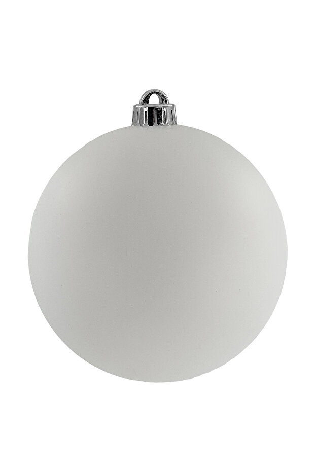 Bauble Matt White 15cm 1Pc/PVC Box